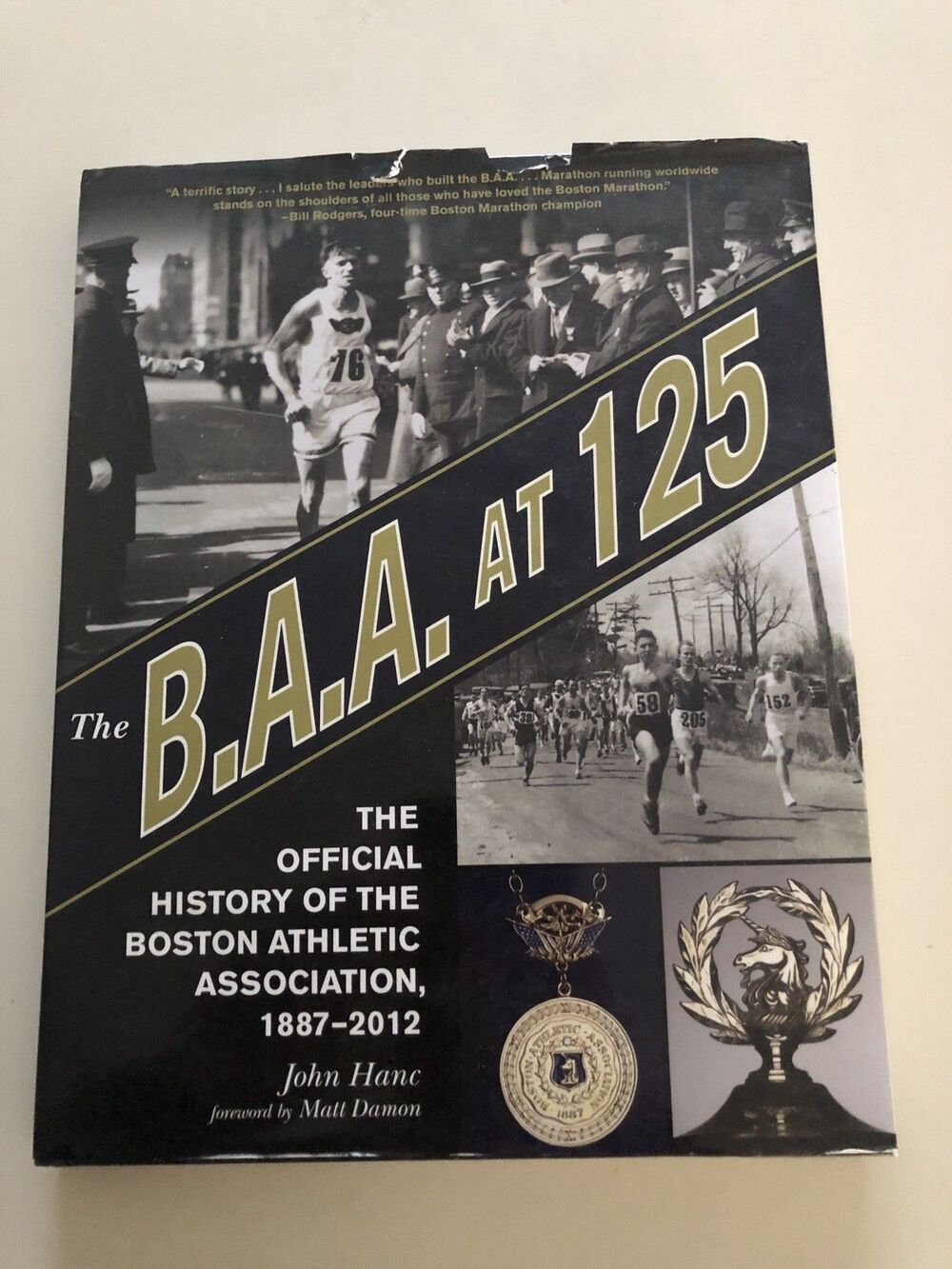 The B.A.A. at 125: The Official History of the Boston Athletic Assoc. GOOD Cond.
